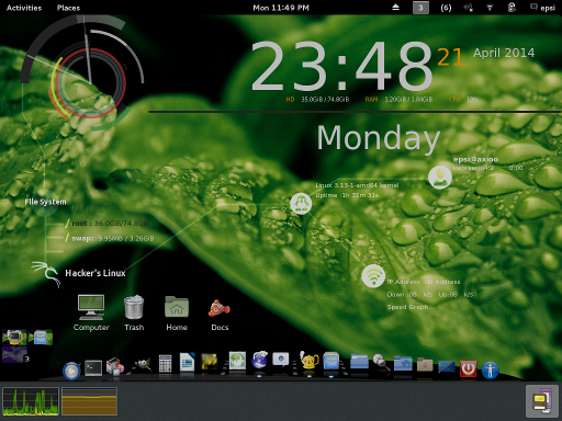 gnome shell conky infinity