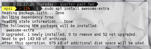 Install Awesome Additional Package