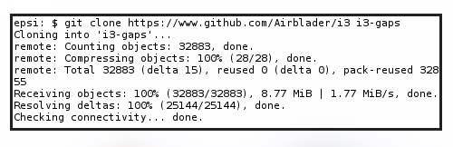 Install AUR i3-gaps