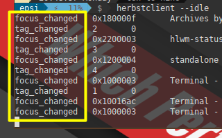 HerbstluftWM: Tag Status