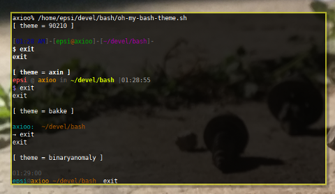 oh-my-bash: Iterate Theme