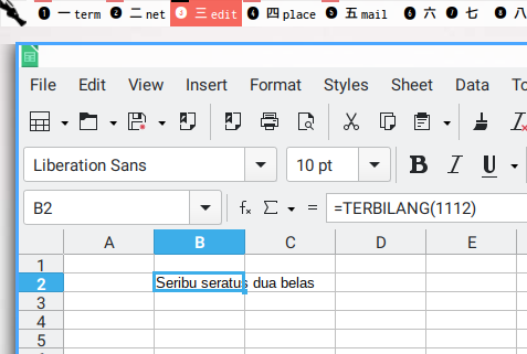 LibreOffice: Terbilang