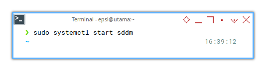 Arch Post Install: Display: SDDM: start