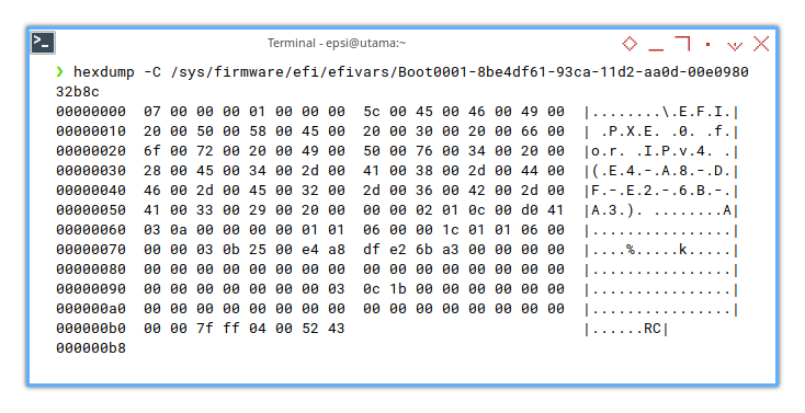 Arch Post Install: EFI Variables