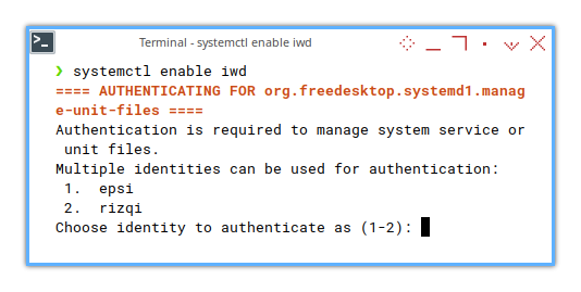 Arch Post Install: Init : systemctl swithout udo