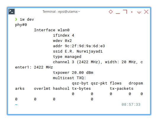 iNet wireless: iw dev