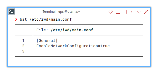 IWD: Main Configuration