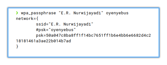 WPA: Passphrase