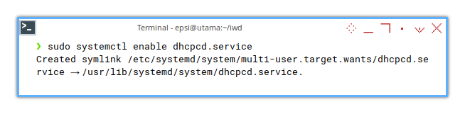 Network Manager: Enable DHCPCD