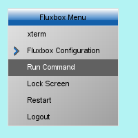 fluxbox Feature: Default Vanilla Menu