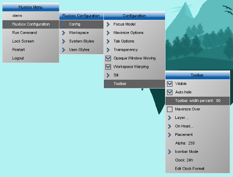 fluxbox Config: Menu Init