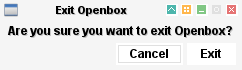 openbox Logout: default exit