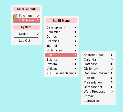 openbox Menu: XDG SUSE