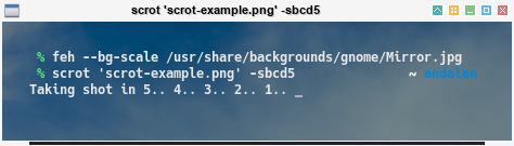 scrot -sbcd5