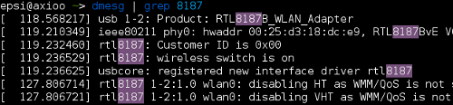 Wireless dmesg