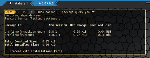 Yaourt Install Using Pacman