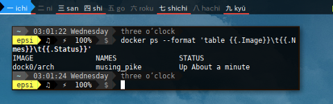 Docker Arch: Docker ps