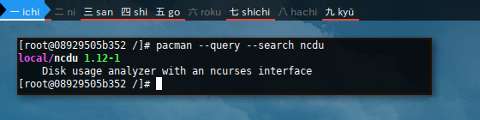 Docker pacman: Query Search