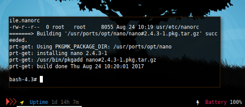 Docker: /var/log/pkgbuild/nano.log