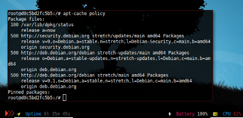 Docker APT: Policy