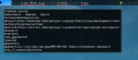 Docker DNF: /etc/yum.repos.d/fedora-rawhide.repo