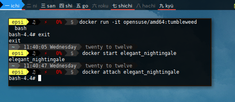 Docker openSUSE: Getting Started