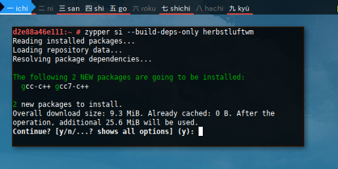 Docker Zypper: --build-deps-only