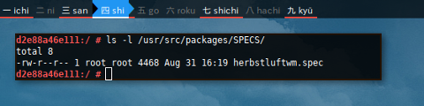 Docker Source: /usr/src/packages/SPECS/