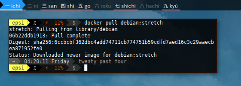 Docker Pull Debian Stretch