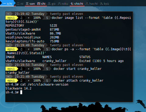 Docker Slackware: Getting Started