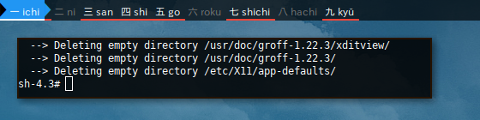 Docker Slackware: remove groff