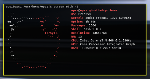 ghostbsd: screenfetch