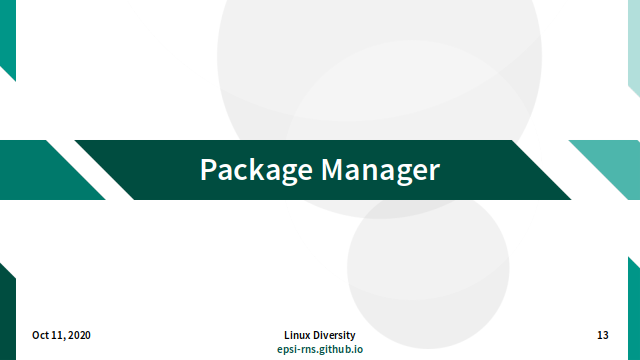 Slide - Package Manager